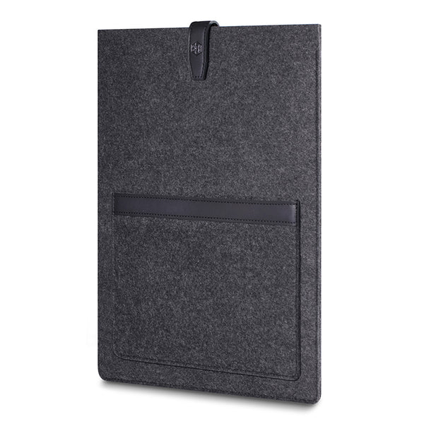 CAISON Felt Laptop Sleeve Case for 12.9 inch iPad Pro Black