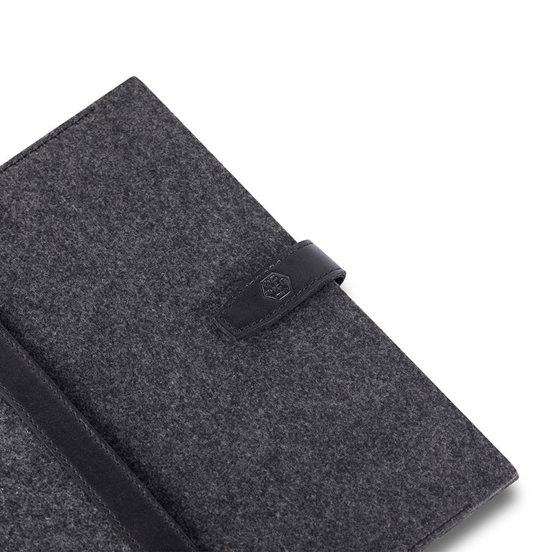 CAISON Felt Laptop Sleeve Case for 15 inch Microsoft Surface Laptop 3 / Surface Book 2 Black