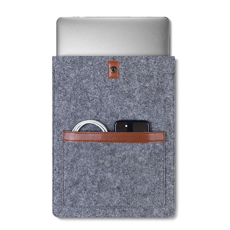 CAISON Felt Laptop Sleeve Case for 11 inch MacBook Air Gray