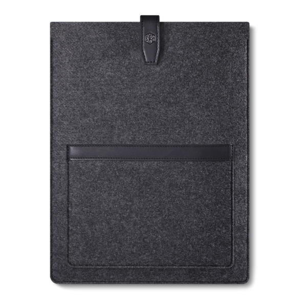 CAISON Felt Laptop Sleeve Case for 12.9 inch iPad Pro Black