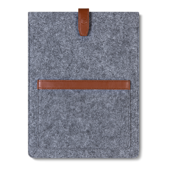 CAISON Felt Laptop Sleeve Case for 12.9 inch iPad Pro Gray