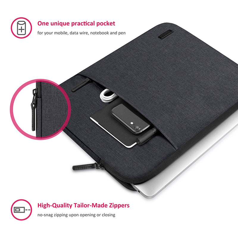 Caison Classic Laptop Sleeve Case Dark Grey