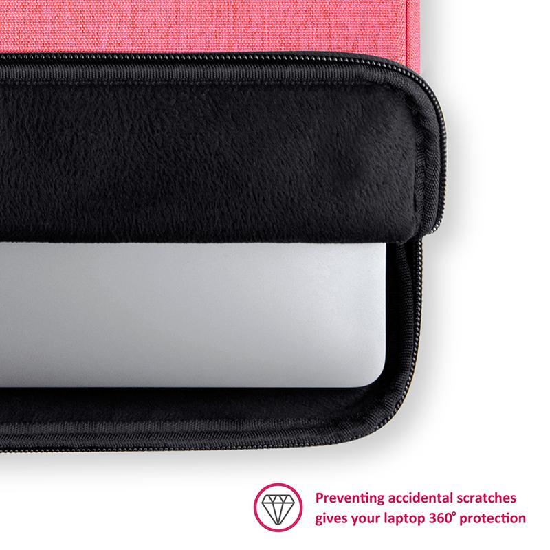 CAISON Classic Laptop Sleeve Case for 15 inch MacBook Pro - Thunderbolt (USB-C) & Retina Pink