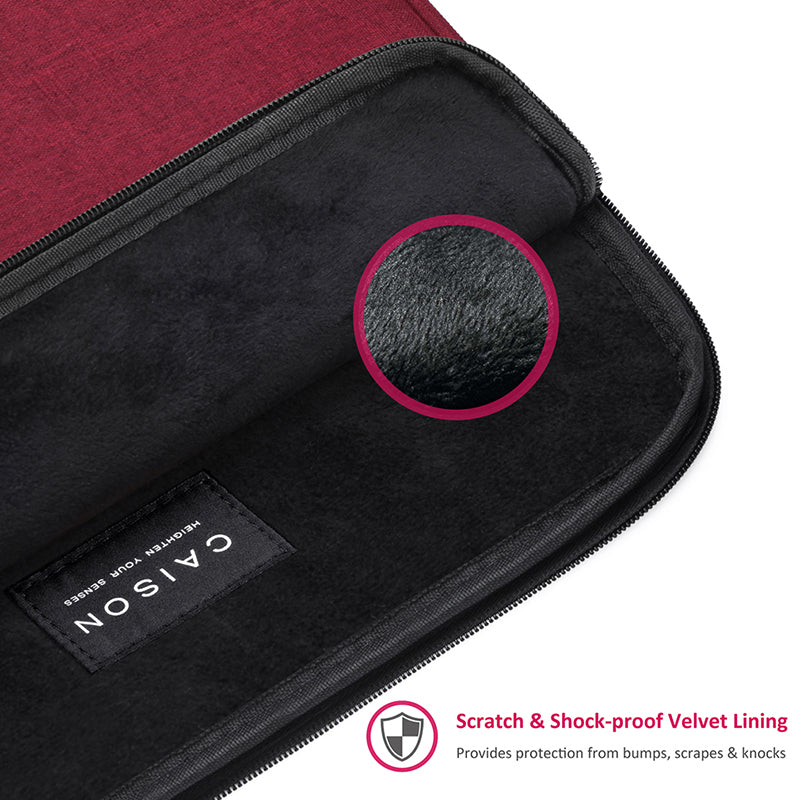 Caison Classic Laptop Sleeve Case Red