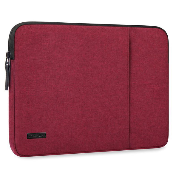 CAISON Classic Laptop Sleeve Case for 11 inch iPad Pro / 2019 10.5 inch iPad Air / 9.7 inch iPad / 10.5 inch iPad Pro / 10.2 inch iPad Red