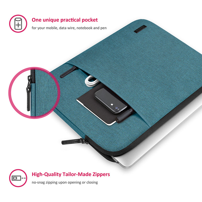 CAISON Classic Laptop Sleeve Case  for 10 inch Microsoft Surface Go Turquoise