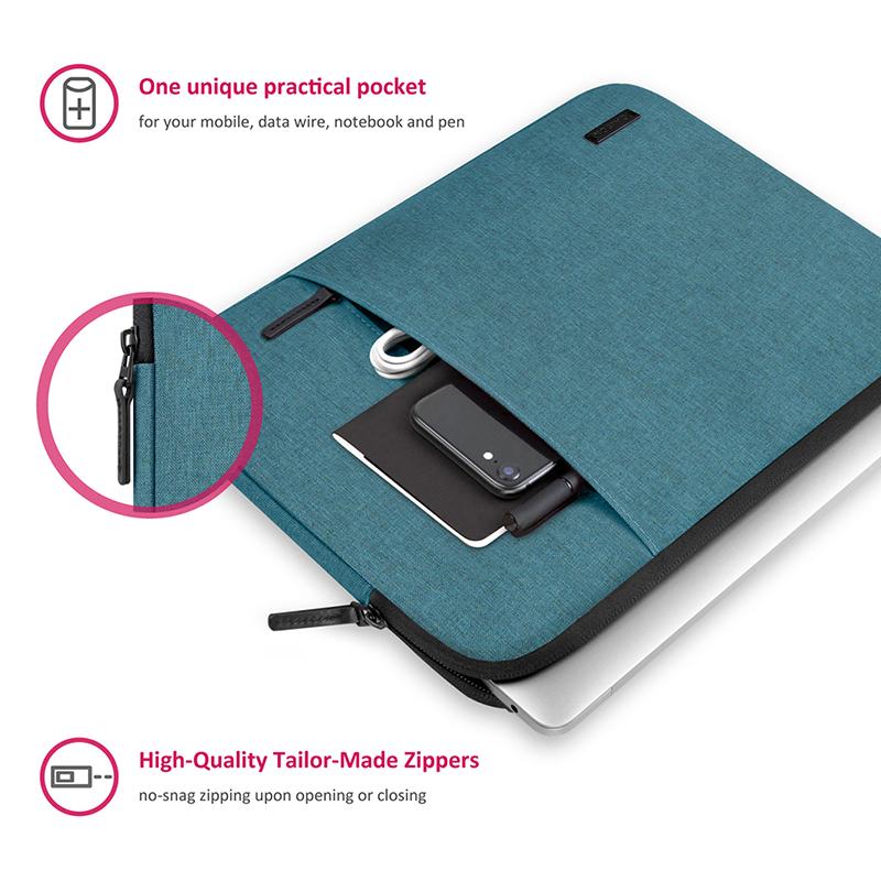 CAISON Classic Laptop Sleeve Case for 13.5 inch Microsoft Surface Laptop 3 / Surface Laptop 2 Turquoise