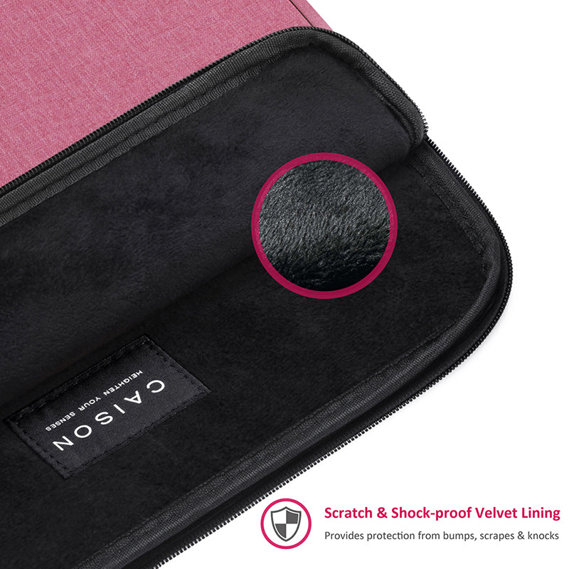 Caison Classic Laptop Sleeve Case Fuchsia Pink