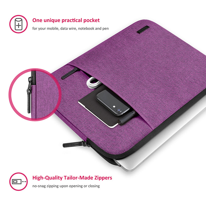 CAISON Classic Laptop Sleeve Case for 10 inch Microsoft Surface Go Violet