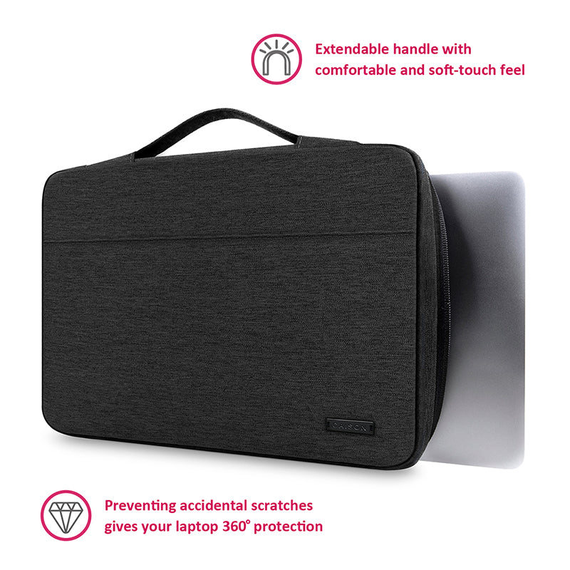 CAISON Laptop Case Sleeve Cover Bag Briefcase for 11 inch MacBook Air Black