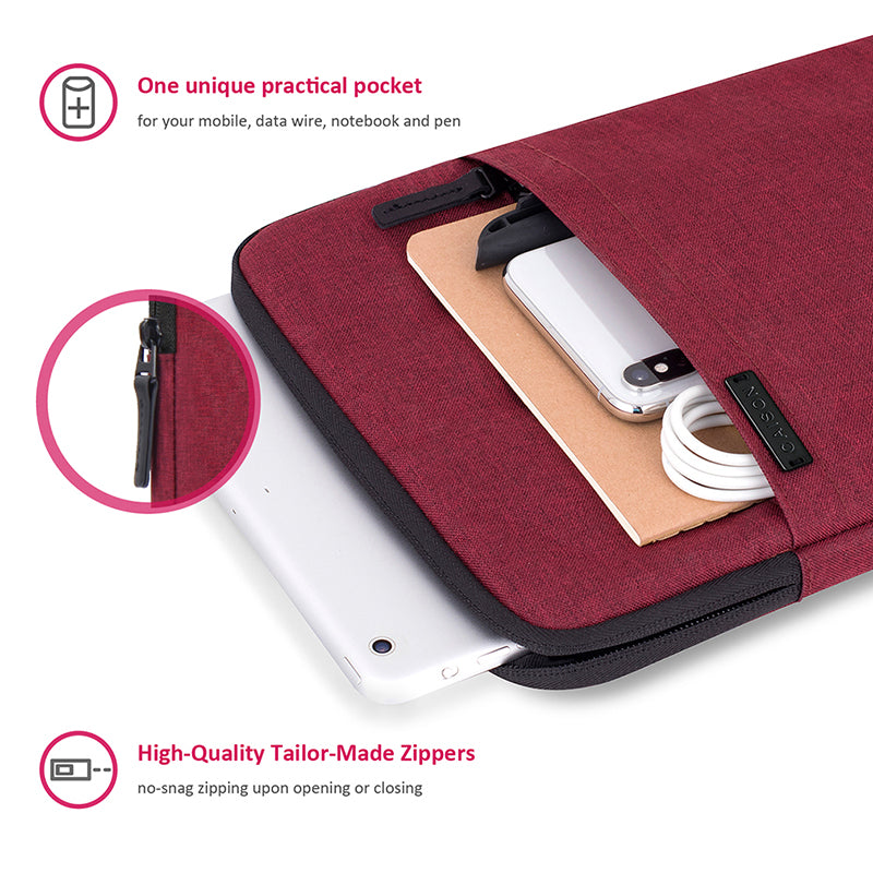 CAISON Classic Tablet Case Sleeve Red